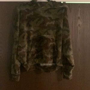 Camouflage cropped Hoodie